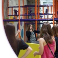 JumpinJax Director Diana Smith in 7000 square foot play area